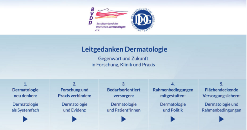 Grafik Leitgedanken Dermatologie