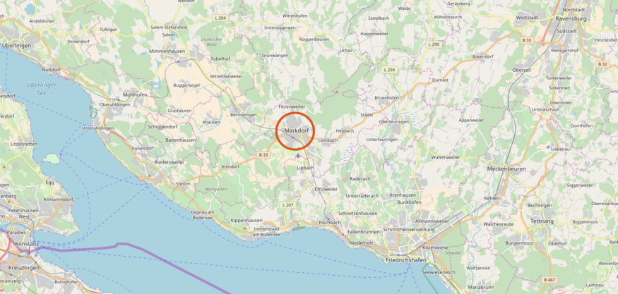 Map Bodensee