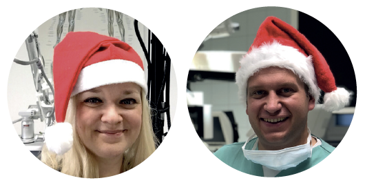 Portrait Dorit und Max Weihnachten